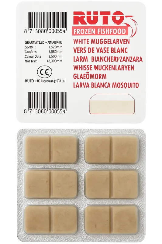 Rabatt Rutos Blister Mückenlarven weiß 100g